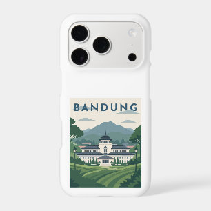 Bandung Indonesia Travel Poster iPhone 17 Pro Case