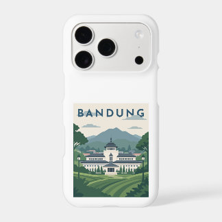 Bandung Indonesia Travel Poster iPhone 17 Pro Case