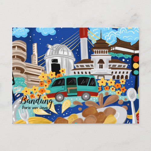 Bandung _ Paris van Java Postcard