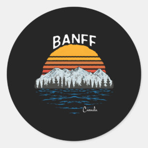 Banff Alberta Canada National Park Classic Round Sticker
