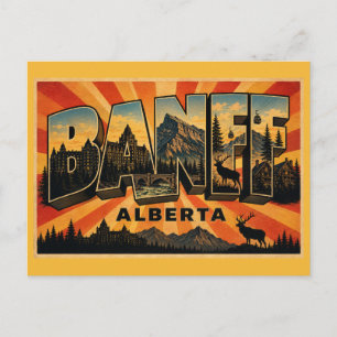 Banff Alberta Mountain Paradise Postcard