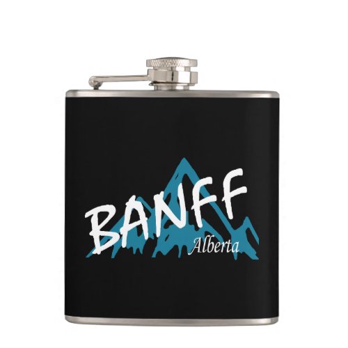 Banff Alberta Mountains Flask