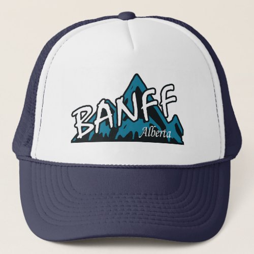 Banff Alberta Mountains Trucker Hat