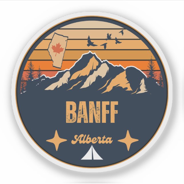  Banff, Alberta Sticker (Front)