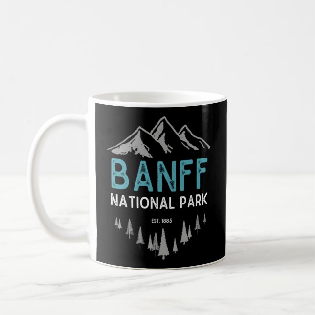 Banff Banff National Park Est 1885 Canada Coffee Mug (Left)