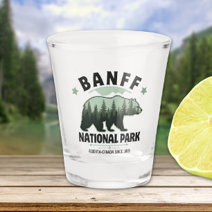 Banff Bear and Forest Design - Nature Lover Gift  Shot Glass