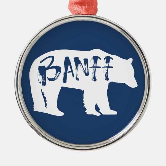 Banff Bear Metal Ornament (Front)