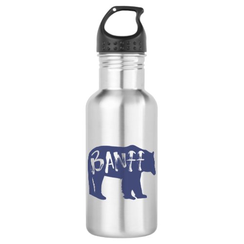 Banff Bear Stainless Steel Water Bottle
