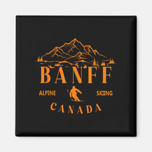Banff Canada Alpine Skiing Ski Resort Mountain Sou Magnet
