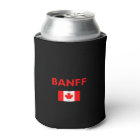 Banff Canada Canadian Flag Dark Color