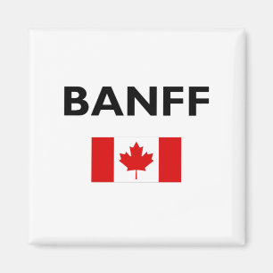 Banff Canada Canadian Flag Light-Color Magnet