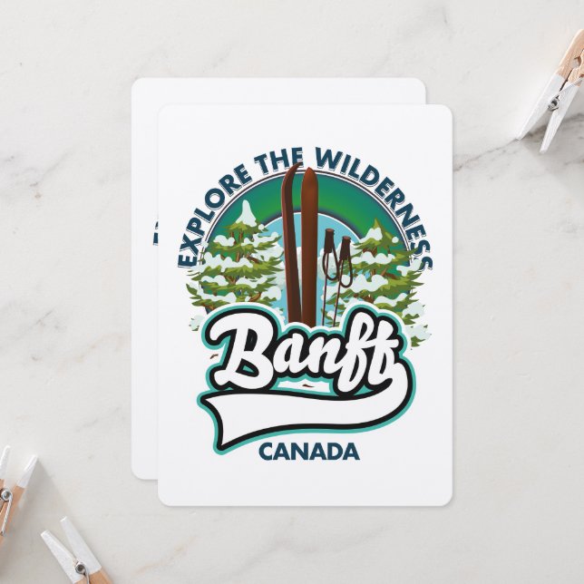 banff canada to ski logo (Front/Back In Situ)