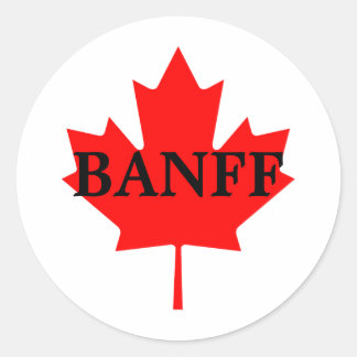 Banff Classic Round Sticker