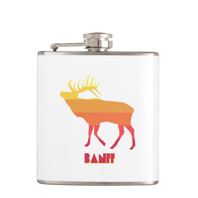 Banff Elk Flask (Front)