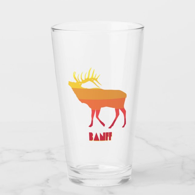 Banff Elk Glass (Front)