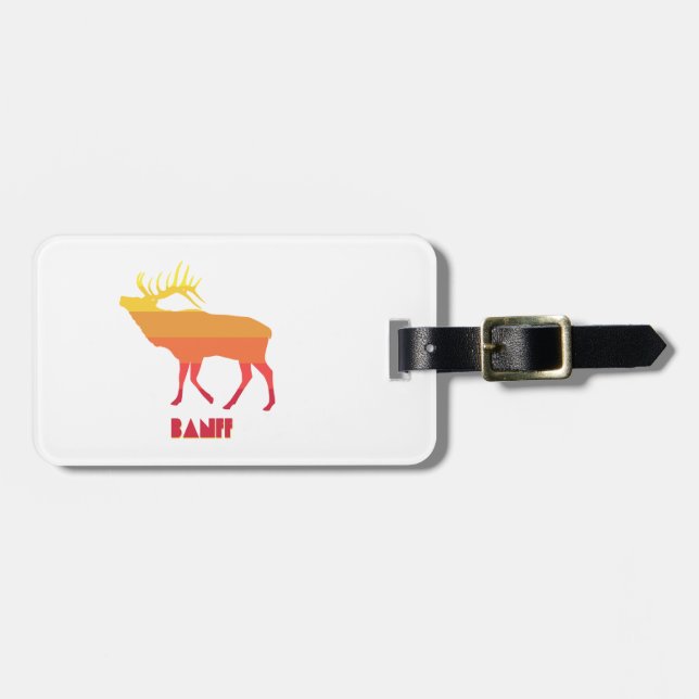 Banff Elk Luggage Tag (Front Horizontal)