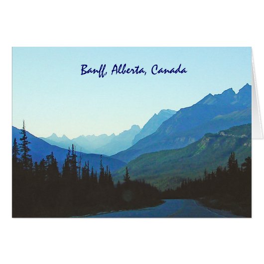 Banff Jasper Blue Cards (Front Horizontal)