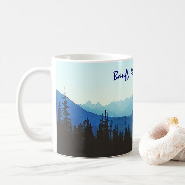 Banff Jasper Blue Coffee Mug (With Donut)
