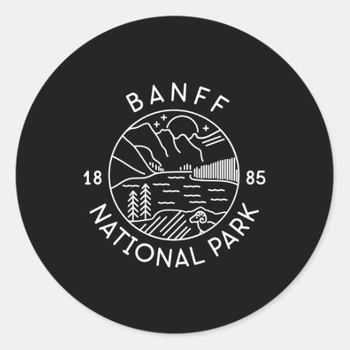 Banff National Park 1885 Alberta Classic Round Sticker