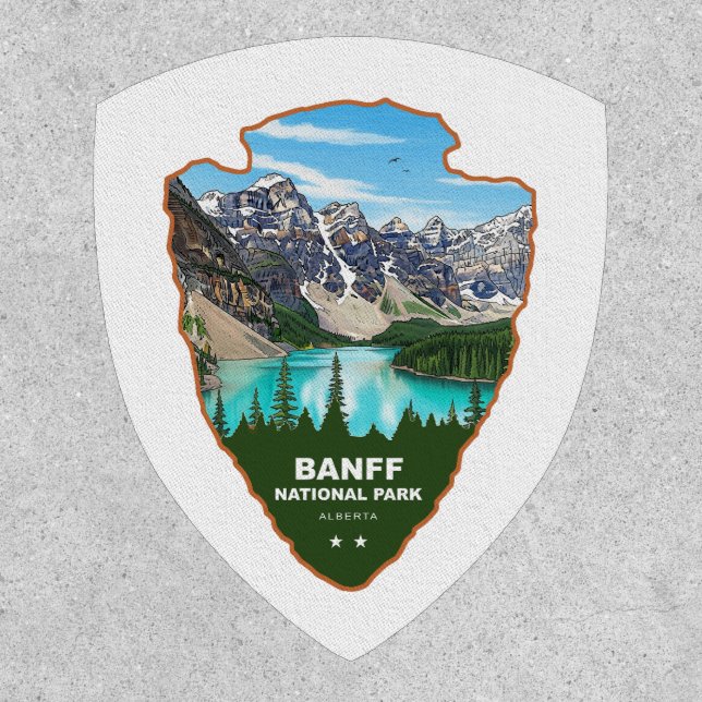 Banff National Park Alberta Arrowhead Patch (Front)
