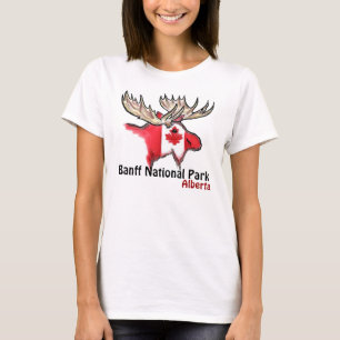 Banff National Park Alberta Canada elk ladies tee