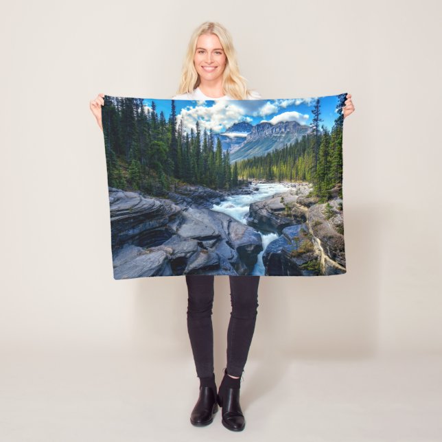 Banff National Park Alberta Canada Fleece Blanket (In Situ)