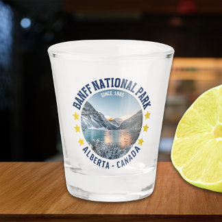 Banff National Park Alberta Canada Landscape Shot Glass