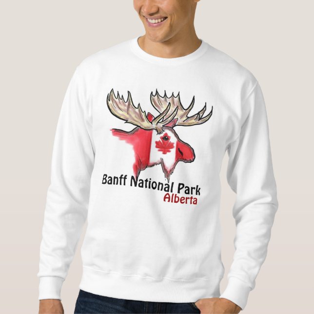 Banff National Park Alberta Canada mens elk shirt (Front)