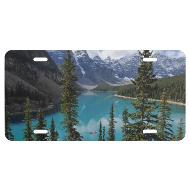 Banff National Park, Alberta Canada Mountains  License Plate (Front)