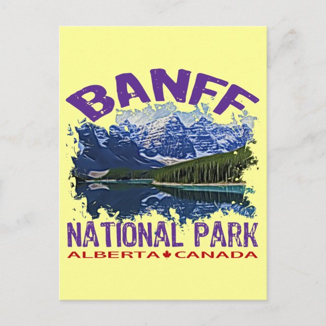 Banff National Park, Alberta Canada Postcard (Front)