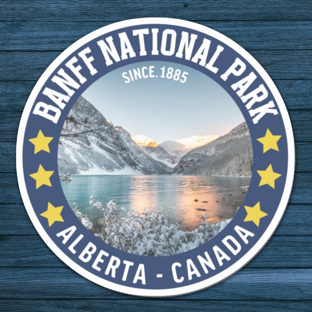 Banff National Park Alberta Canada Since 1885 Sticker (Creator Uploaded)