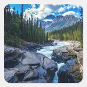 Banff National Park Alberta Canada Square Sticker