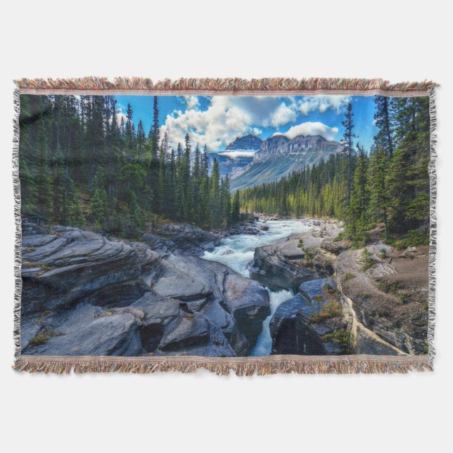 Banff National Park Alberta Canada Throw Blanket (Front)
