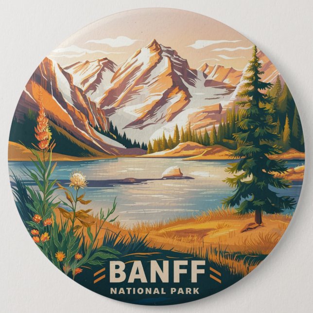 Banff National Park Button (Front)