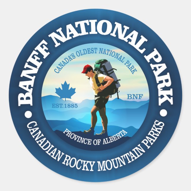 Banff National Park (C) Classic Round Sticker (Front)
