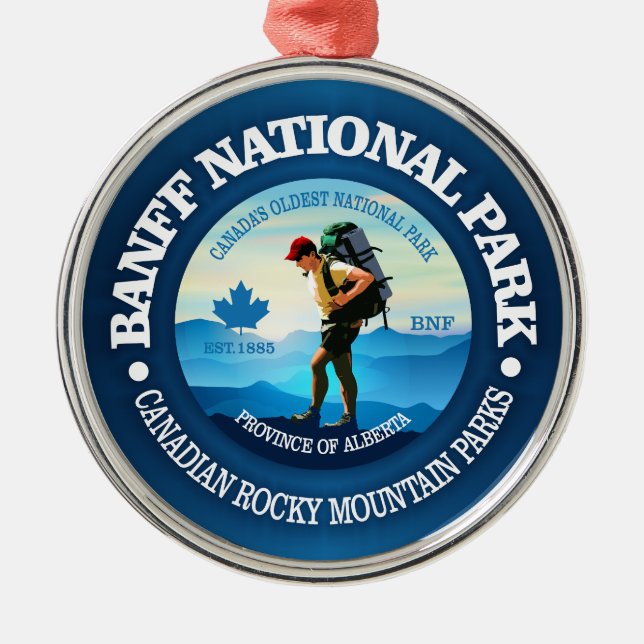 Banff National Park (C) Metal Ornament (Front)
