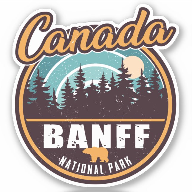 Banff National Park Canada Rocky Mountains Sticker (Front)