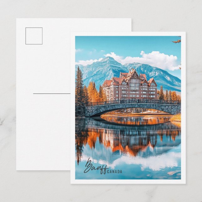 Banff National Park Canada the beautiful place Postcard (Front/Back)