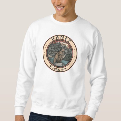 Banff National Park Canada Travel Emblem Vintage Sweatshirt