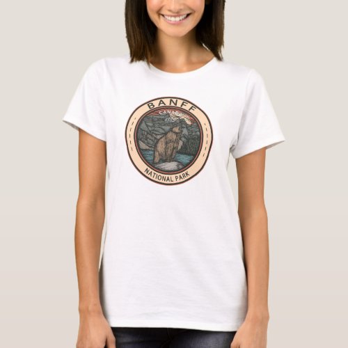 Banff National Park Canada Travel Emblem Vintage T_Shirt