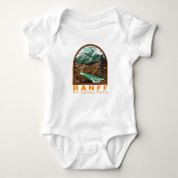 Banff National Park Canada Travel Vintage Baby Bodysuit