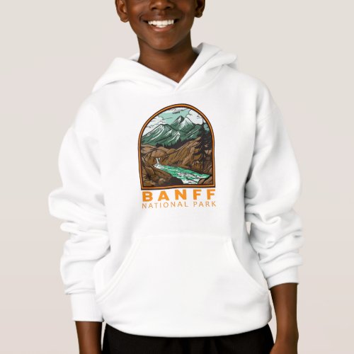 Banff National Park Canada Travel Vintage Hoodie