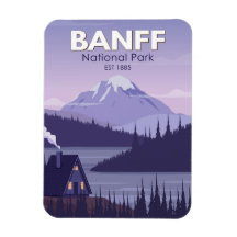 Banff National Park Canada Travel Vintage 
