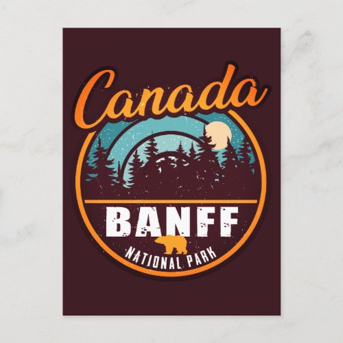 Banff National Park Canada Travel Vintage Souvenir Postcard