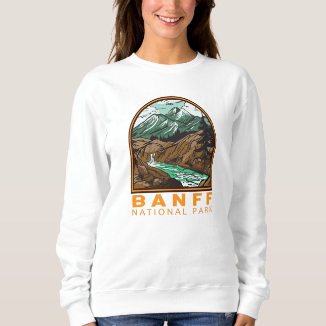 Banff National Park Canada Travel Vintage Sweatshirt (Front)