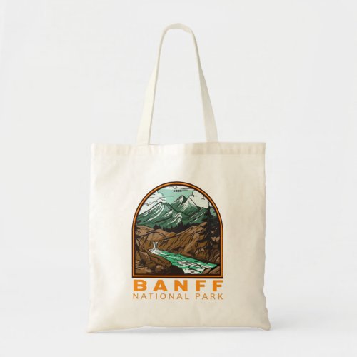Banff National Park Canada Travel Vintage Tote Bag