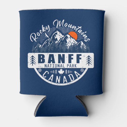 Banff National Park Canada Vintage Distressed Can Cooler