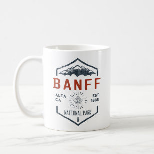 Banff National Park Canada Vintage Distressed  Coffee Mug