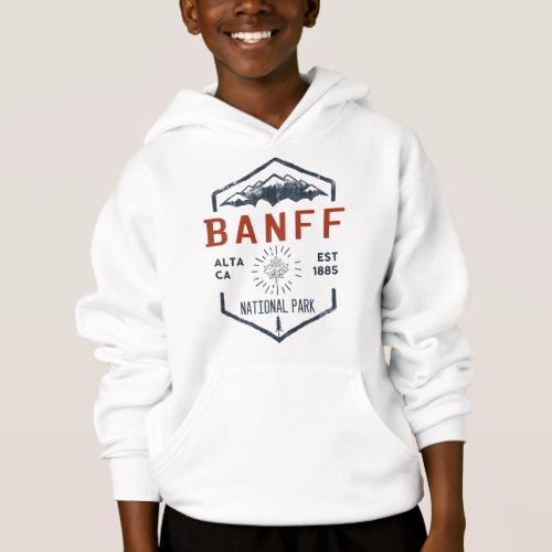 Banff National Park Canada Vintage Distressed  Hoo Hoodie