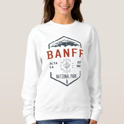 Banff National Park Canada Vintage Distressed  Sweatshirt